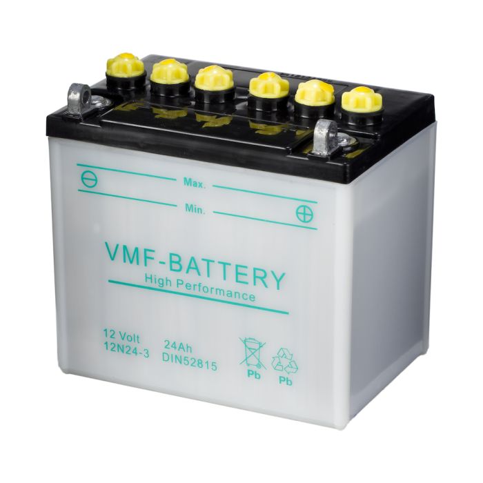 Batterie moto VMF Powersport 12N24-3 12 V 24 Ah 240 A – Plomb-acide (électrolyte liquide)