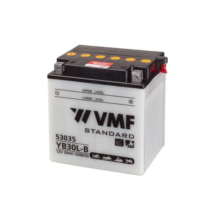 Batterie moto VMF Powersport YB30L-B 12 V 30 Ah 320 A – Plomb-acide (électrolyte liquide)