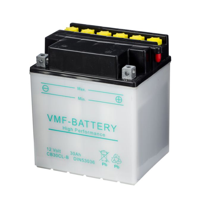 Batterie moto VMF Powersport YB30CL-B 12 V 30 Ah 320 A – Plomb-acide (électrolyte liquide)