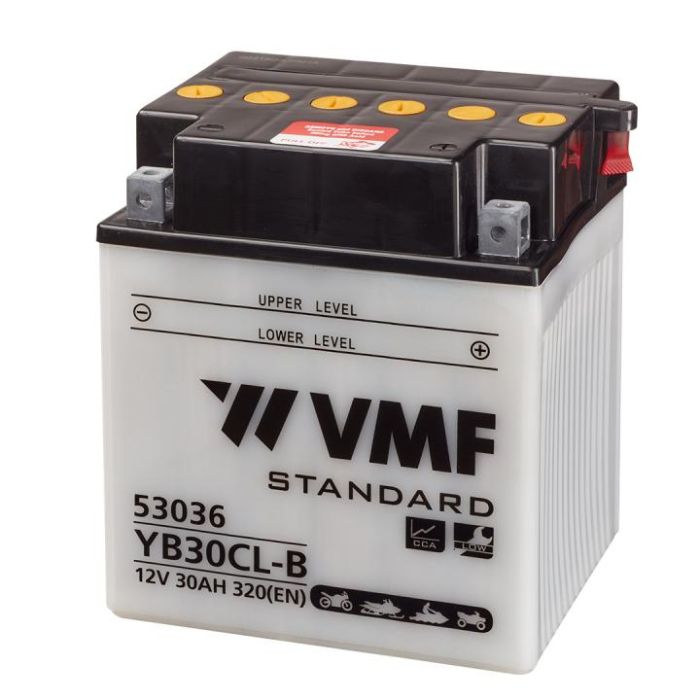 Batterie moto VMF Powersport YB30CL-B 12 V 30 Ah 320 A – Plomb-acide (électrolyte liquide)