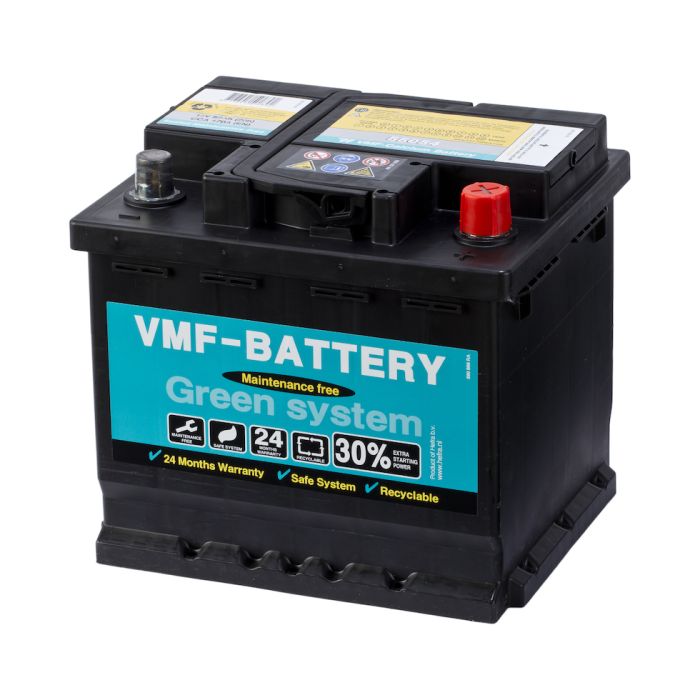Batterie de démarrage VMF Green System 55054 12 V 52 Ah 470 A – Plomb-acide (sans entretien)