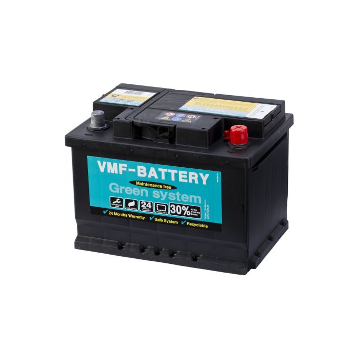 Batterie de démarrage VMF Green System 55426 12 V 54 Ah 470 A – Plomb-acide (sans entretien)