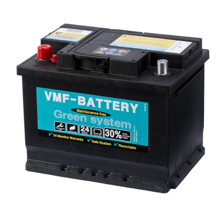 Batterie de démarrage VMF Green System 55565 12 V 55 Ah 470 A – Plomb-acide (sans entretien)