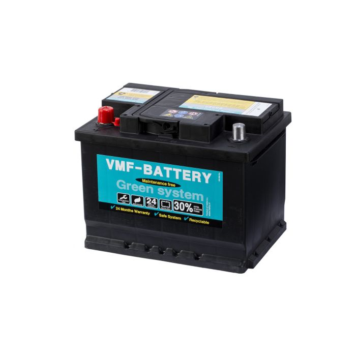 Batterie de démarrage VMF Green System 55565 12 V 55 Ah 470 A – Plomb-acide (sans entretien)