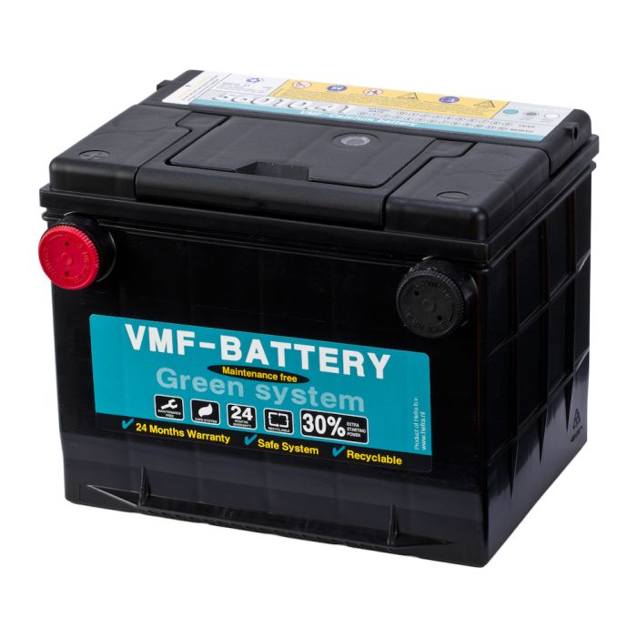 Batterie de démarrage VMF Green System 56010 12 V 60 Ah 600 A – Plomb-acide (sans entretien)
