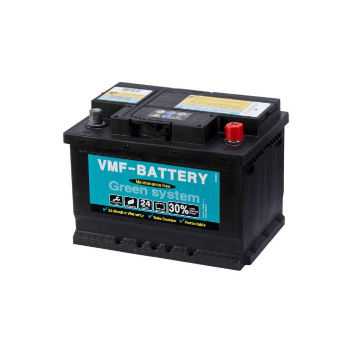 Batterie de démarrage VMF Green System 56077 12 V 60 Ah 540 A – Plomb-acide (sans entretien)