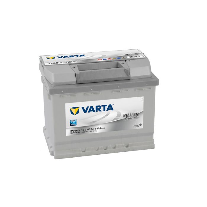 Batterie de démarrage Varta Dynamic D39 12 V 63 Ah 610 A – Plomb-acide (sans entretien)