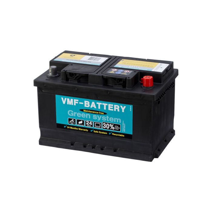 Batterie de démarrage VMF Green System 57113 12 V 72 Ah 680 A – Plomb-acide (sans entretien)