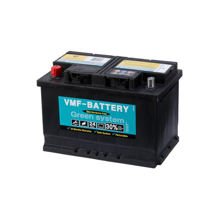Batterie de démarrage VMF Green System 57219 12 V 72 Ah 680 A – Plomb-acide (sans entretien)