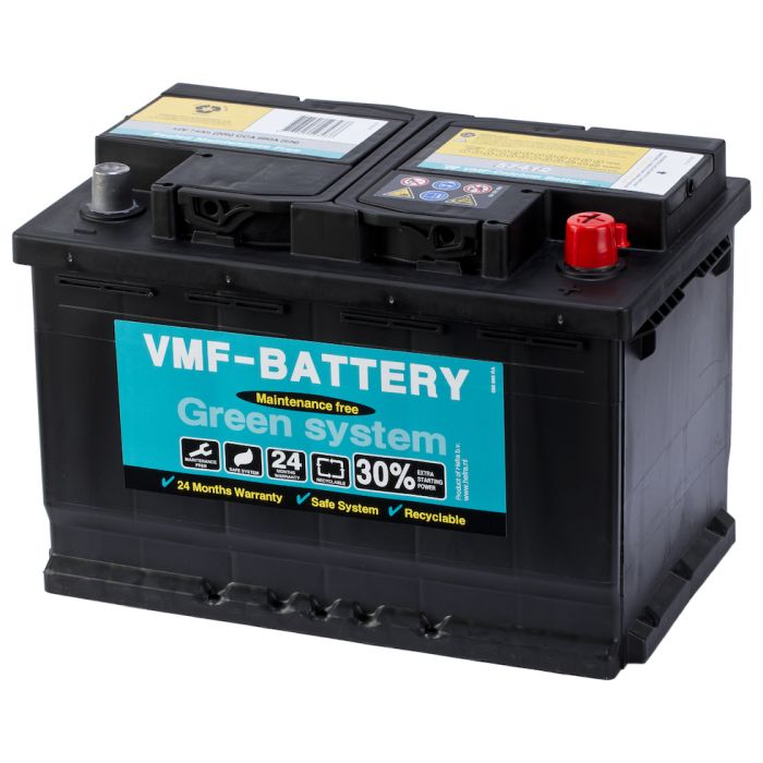 Batterie de démarrage VMF Green System 57412 12 V 74 Ah 680 A – Plomb-acide (sans entretien)