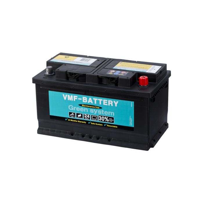 Batterie de démarrage VMF Green System 58035 12 V 80 Ah 740 A – Plomb-acide (sans entretien)