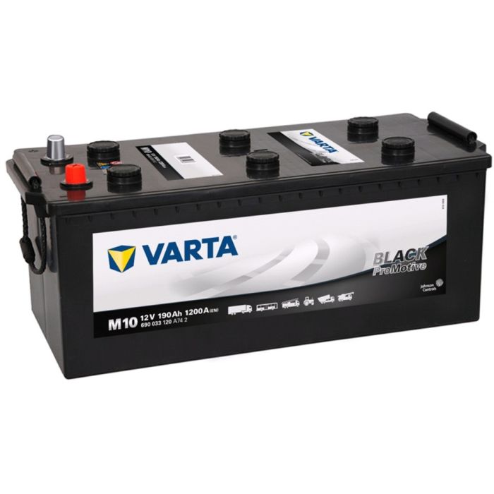 Batterie de démarrage Varta Promotive M10 12 V 190 Ah 1200 A – Plomb-acide (sans entretien)