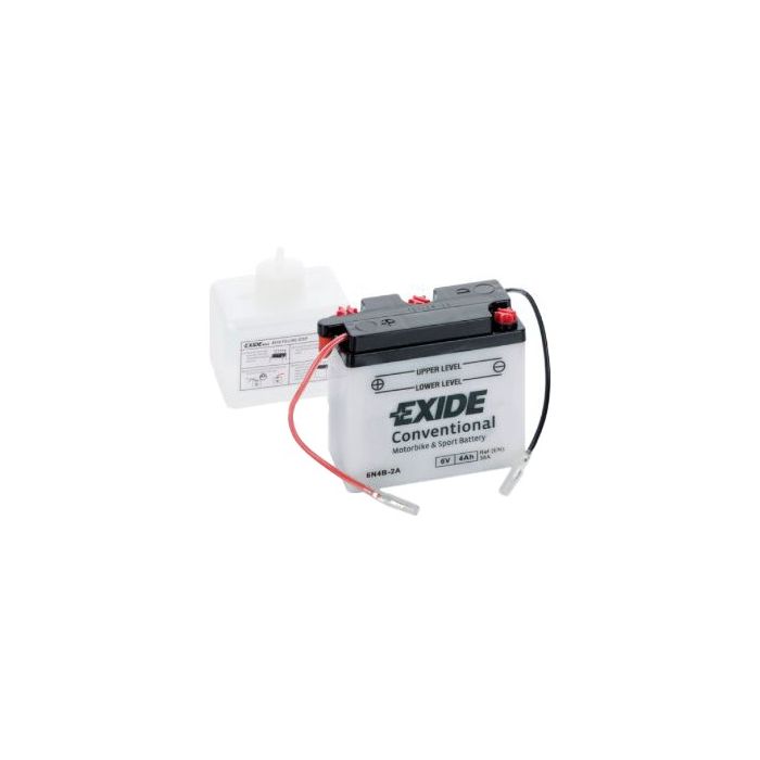 Batterie moto Exide Bike 6N4B-2A 6 V 4 Ah 35 A – Plomb-acide (sans entretien)