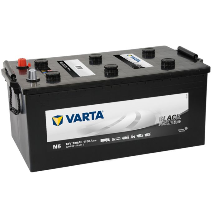 Batterie de démarrage Varta Promotive N5 12 V 220 Ah 1150 A – Plomb-acide (sans entretien)