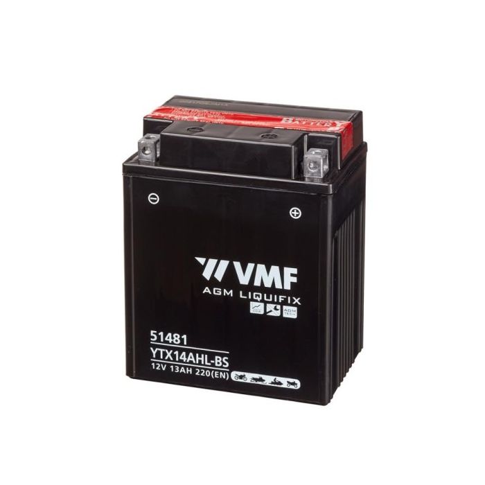 Batterie moto VMF Powersport MF YTX14AHL-BS 12 V 13 Ah 220 A – AGM