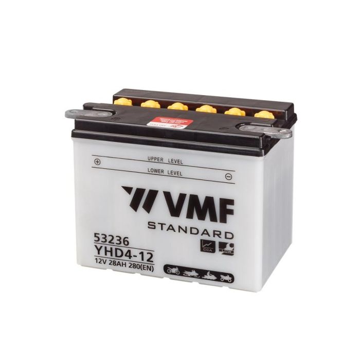 Batterie moto VMF Powersport YHD4-12 12 V 32 Ah 280 A – Plomb-acide (électrolyte liquide)