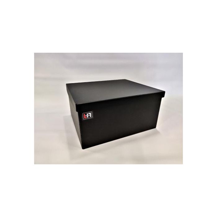 Bac à batterie PE noir avec couvercle pour 2 batteries 165/180 Ah 