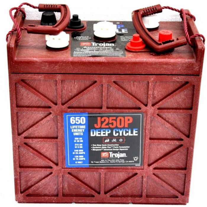 Batterie à décharge lente Trojan J250P 6 V 250 Ah – Plomb-acide (électrolyte liquide)