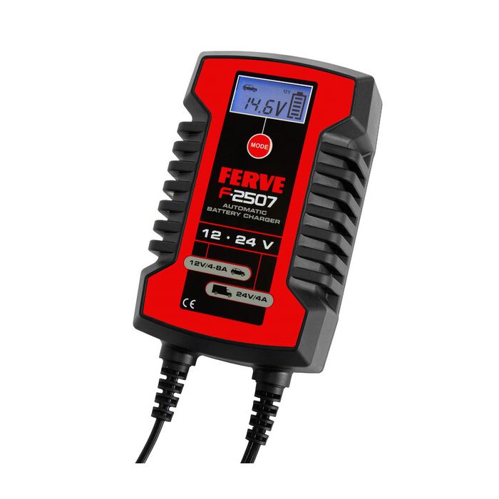 Chargeur de batterie Ferve F-2507 12 V / 24 V 4-8 A 