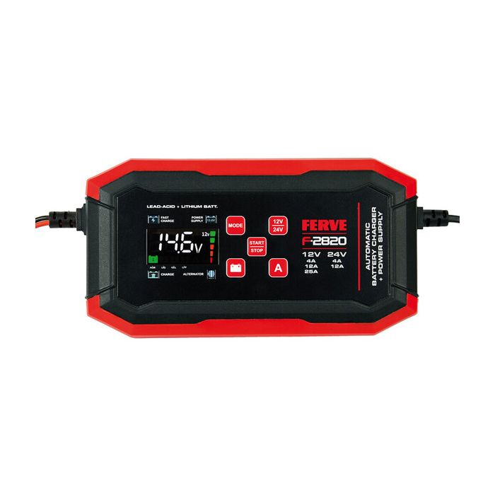 Chargeur de batterie Ferve F-2820 12 V / 24 V 4-25 A 