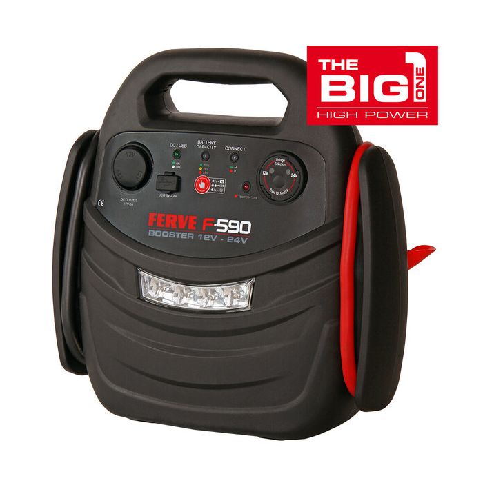 Booster de démarrage Ferve F-590 12 V / 24 V 1.500 A 