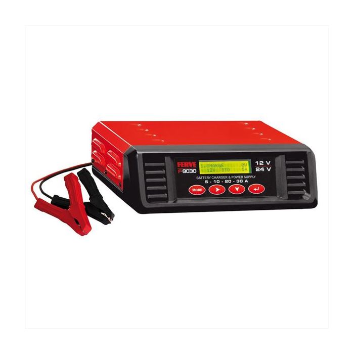 Chargeur de batterie Ferve F-9030 12 V / 24 V 5-30 A 