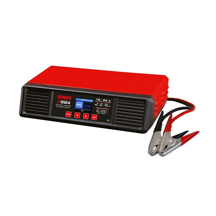 Chargeur de batterie Ferve F-9124 12 V / 24 V 5-100 A 
