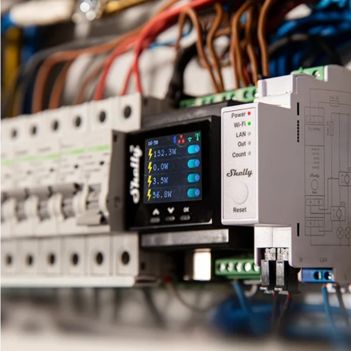 Compteur d'énergie Shelly Pro EM 50 A avec pince ampèremétrique 50 A 