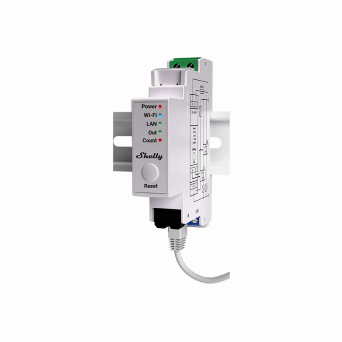 Compteur d'énergie Shelly Pro EM 50 A avec pince ampèremétrique 50 A 
