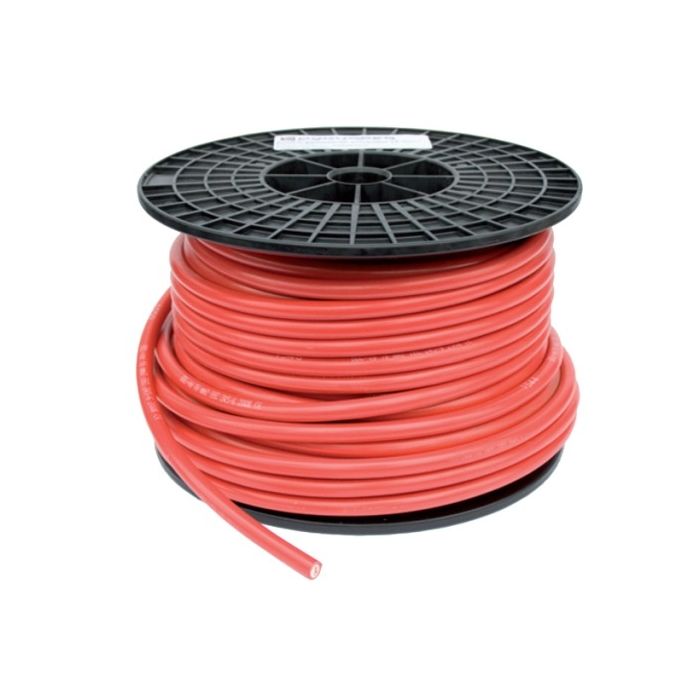 Câble de batterie 120 mm² sur mesure | Rouge | Longueur au choix 