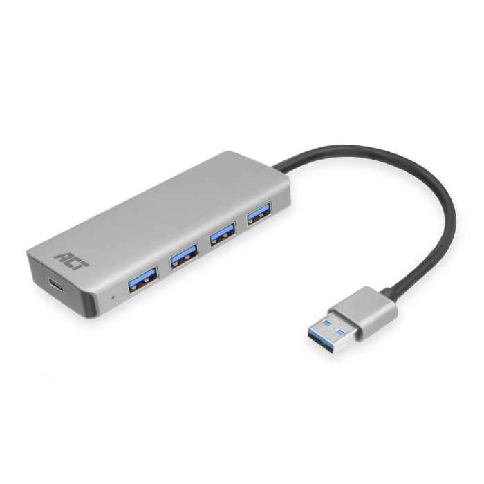Hub USB 3.2 ACT 4 ports USB-A avec adaptateur secteur et câble 