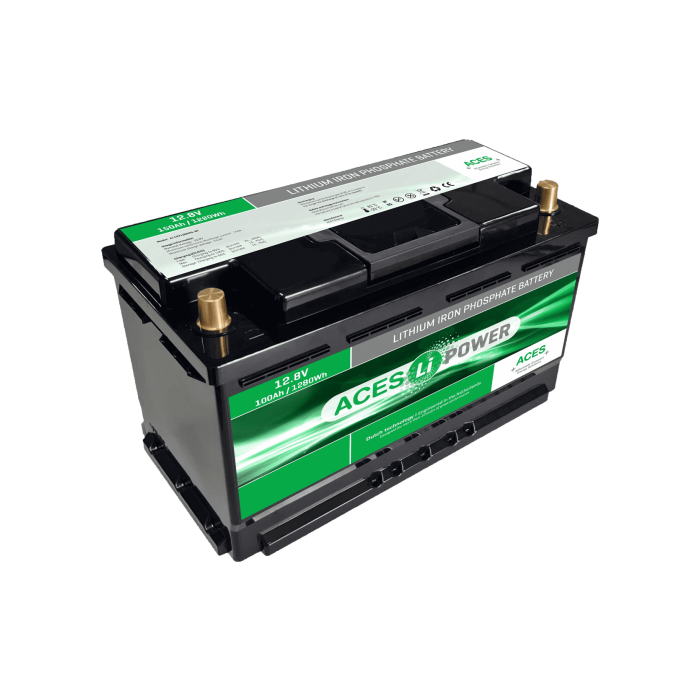 Batterie lithium LiFePO4 ACES Energy HFAS AL12V100HFAS-BT 12 V 100 Ah – Lithium LiFePO4