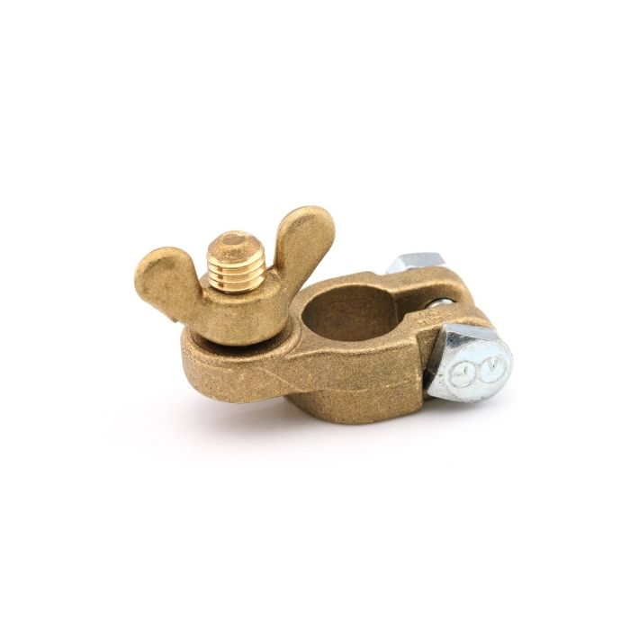 Cosse de batterie marine pôle positif écrou papillon M8 Ripca 