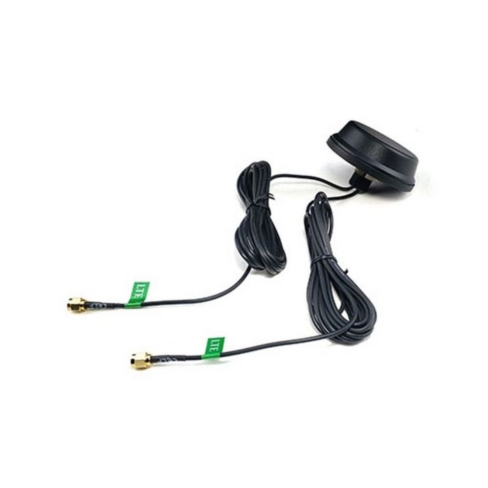 Antenne 4G/3G/2G MIMO omnidirectionnelle anti-vandalisme câbles SMA 2 m 