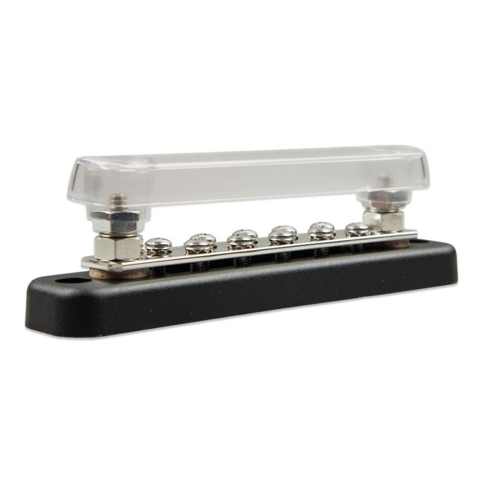 Barre de distribution DC Victron Energy 150 A 2 bornes M6 avec capot 