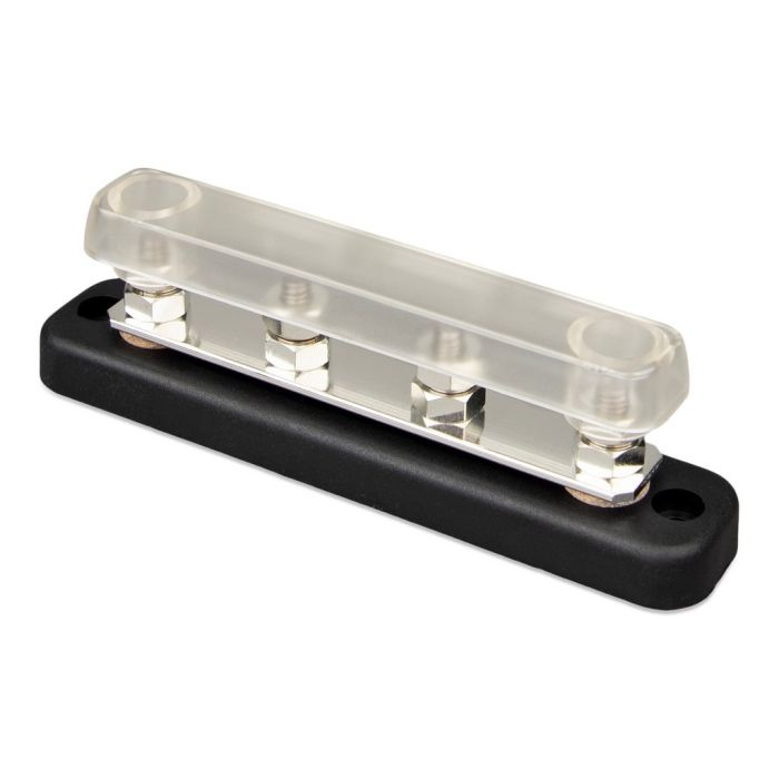 Barre de distribution DC 150 A 4 x M6 Victron Energy avec capot de protection 