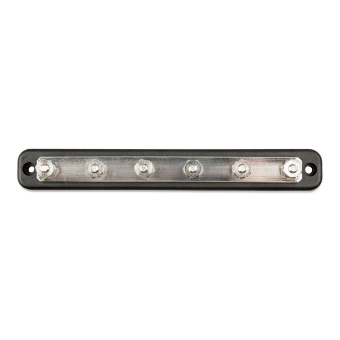 Barre de distribution DC 150 A 6 bornes M6 Victron Energy avec capot 