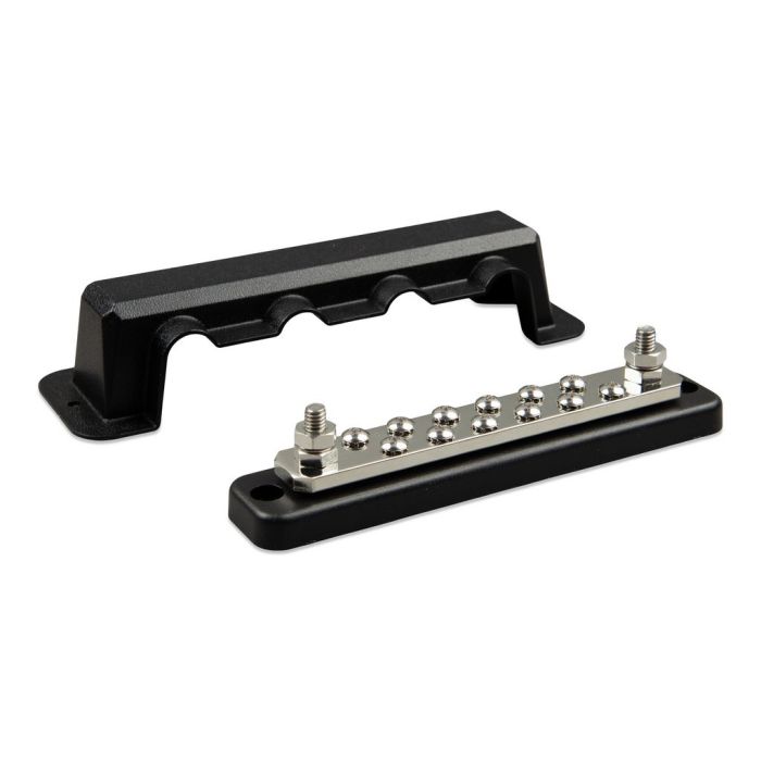 Barre de distribution DC Victron Energy 250 A 2 pôles 12 vis capot ABS 