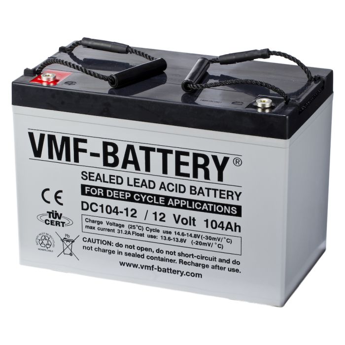 Batterie à décharge lente AGM VMF DC104-12 12 V 105 Ah – AGM
