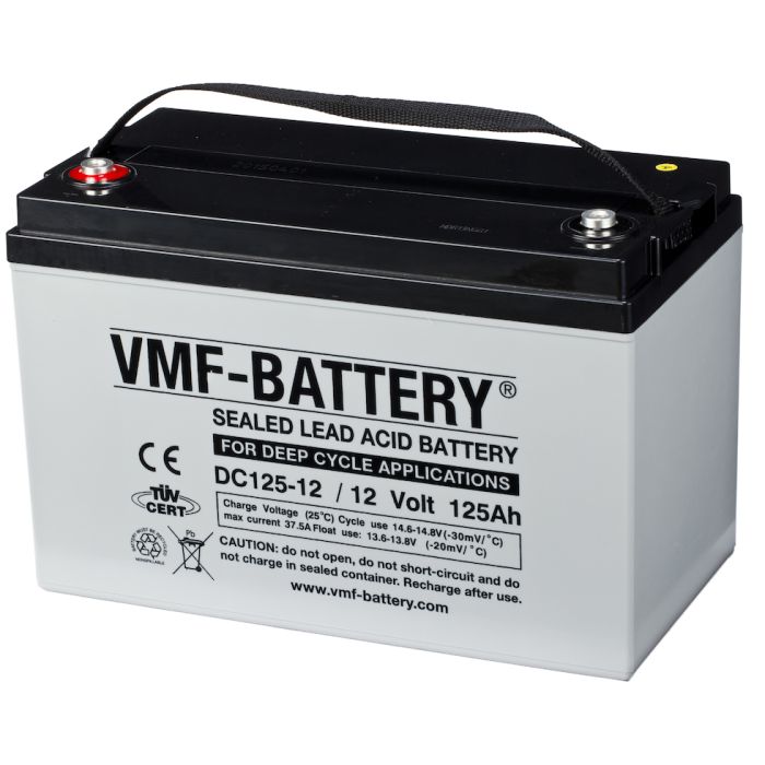 Batterie à décharge lente AGM VMF DC125-12 12 V 125 Ah – AGM