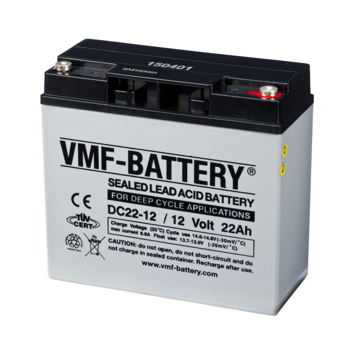 Batterie à décharge lente AGM VMF DC22-12 12 V 22 Ah – AGM