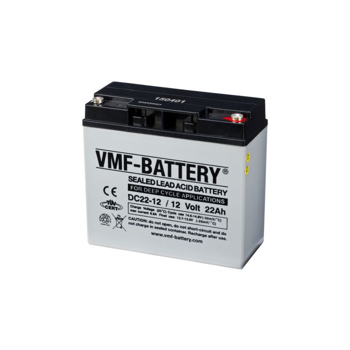 Batterie à décharge lente AGM VMF DC22-12 12 V 22 Ah – AGM
