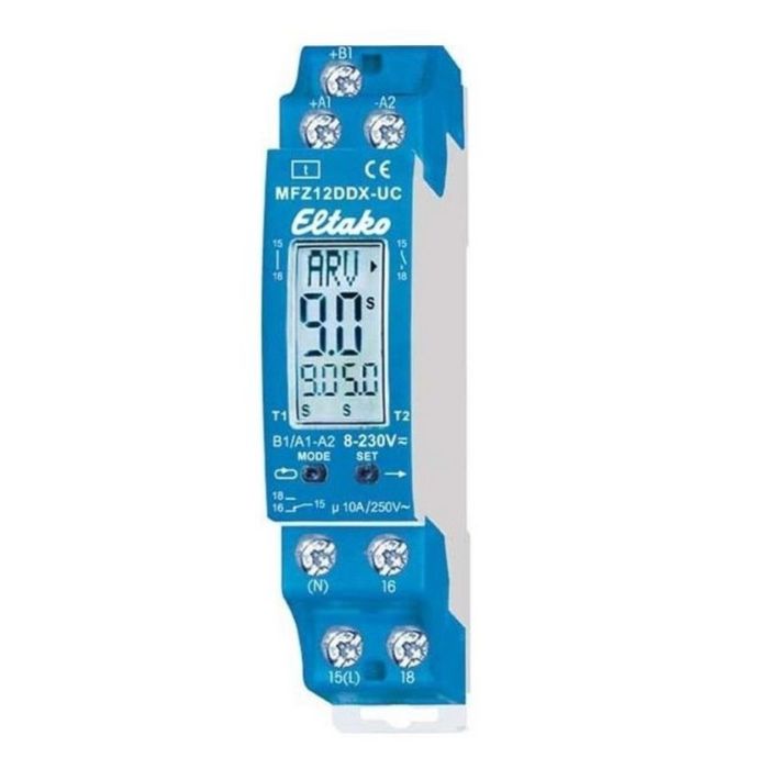 Relais temporisé multifonction MFZ 8 à 230 V AC/DC pour rail DIN 