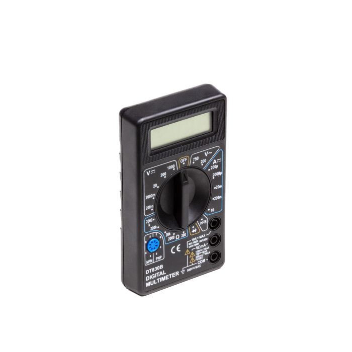 Multimètre numérique DT830 écran 3½ digits avec cordons de mesure 