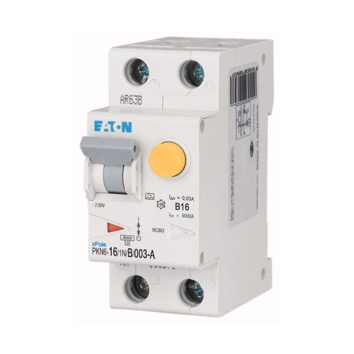 Disjoncteur différentiel Eaton PKN6 16 A 30 mA 1P+N 