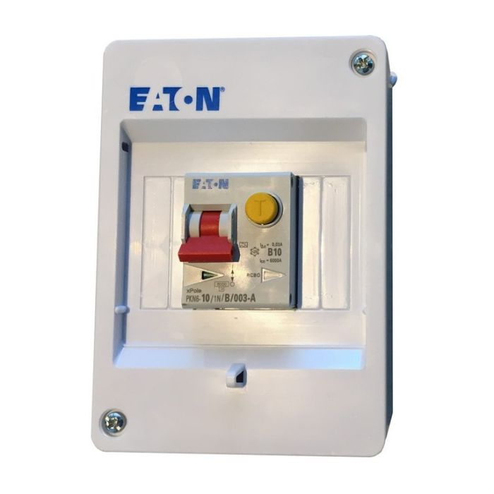 Coffret électrique Eaton 10 A avec disjoncteur différentiel 30 mA 