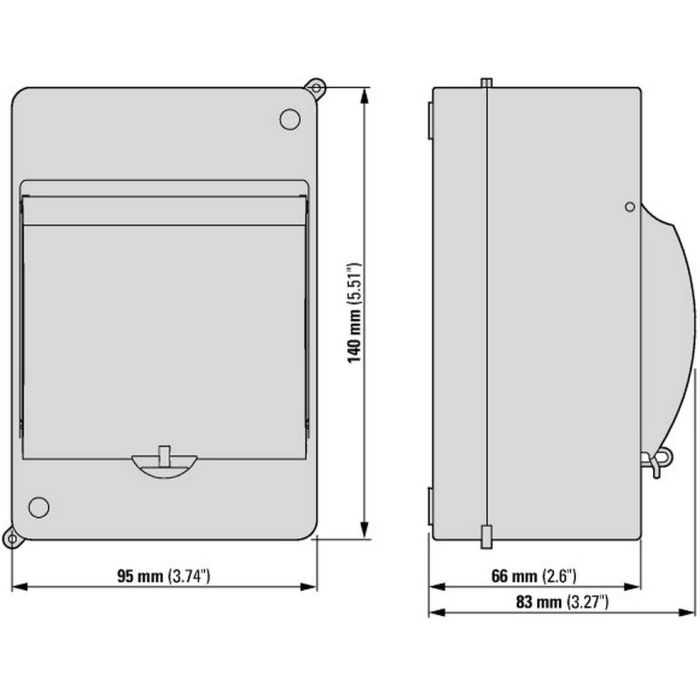 Coffret électrique Eaton 16 A avec disjoncteur différentiel 30 mA 