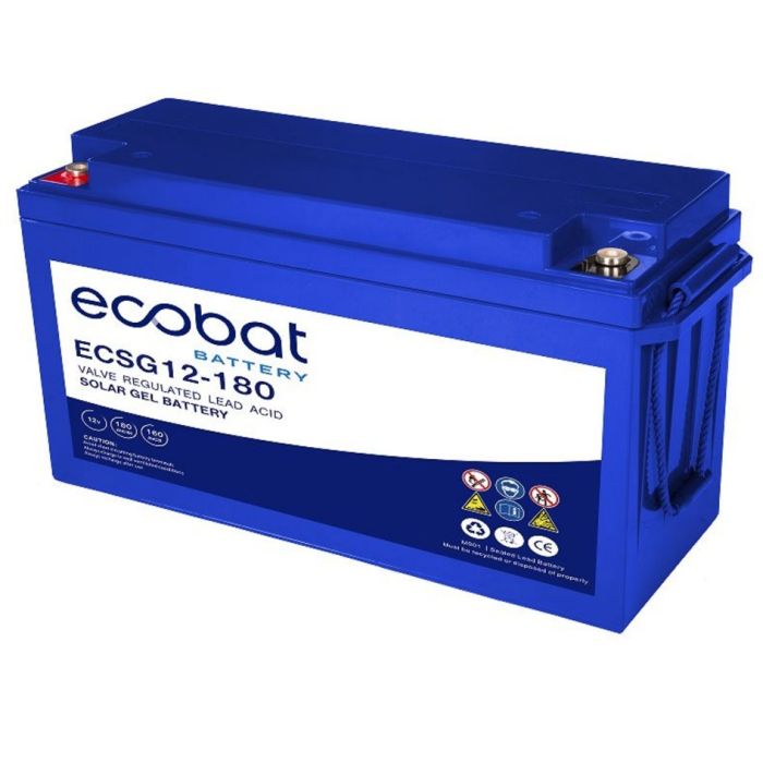 Batterie à décharge lente GEL Ecobat ECSG12-180 12 V 180 Ah C100 – GEL