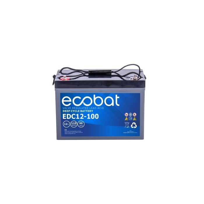 Batterie à décharge lente AGM Ecobat Deep Cycle EDC12-100 12 V 110 Ah – AGM