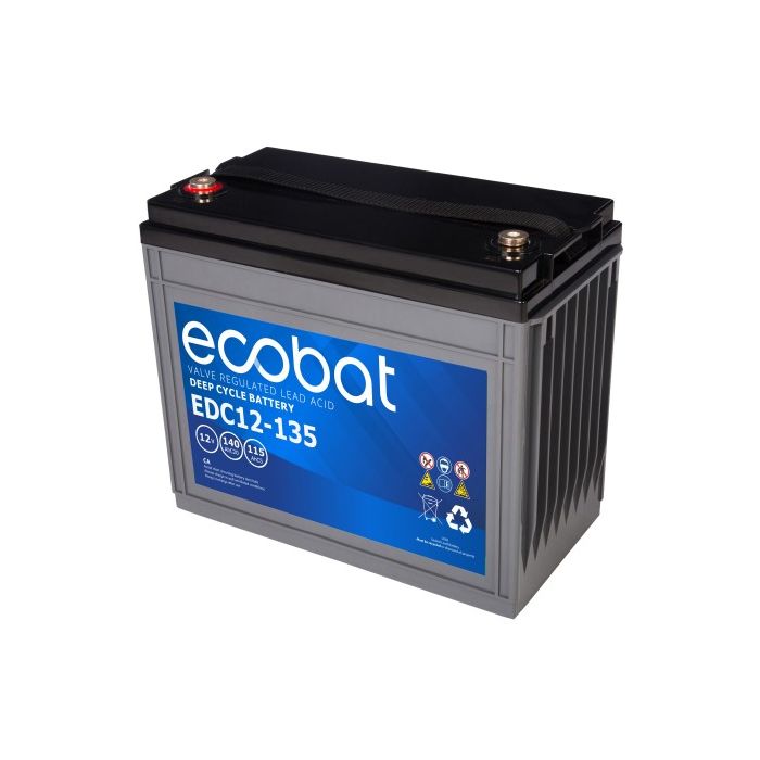 Batterie à décharge lente AGM Ecobat EDC12-135 12 V 140 Ah – AGM